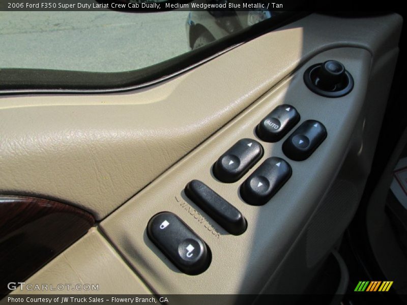 Medium Wedgewood Blue Metallic / Tan 2006 Ford F350 Super Duty Lariat Crew Cab Dually