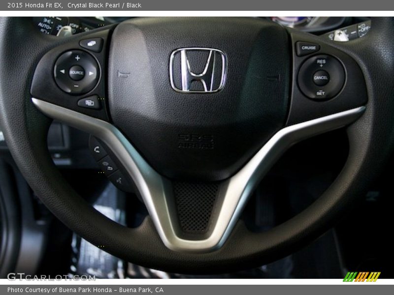 Crystal Black Pearl / Black 2015 Honda Fit EX