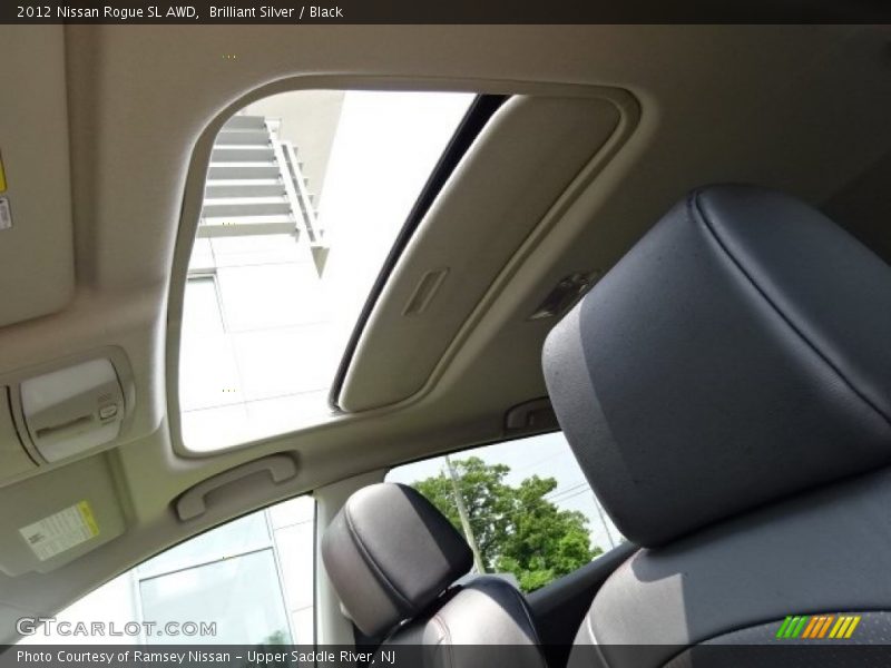 Brilliant Silver / Black 2012 Nissan Rogue SL AWD