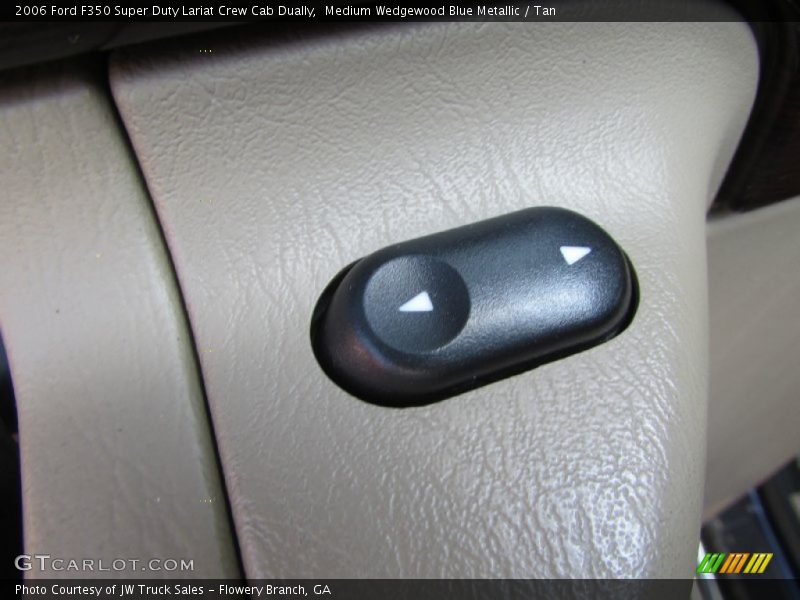Medium Wedgewood Blue Metallic / Tan 2006 Ford F350 Super Duty Lariat Crew Cab Dually