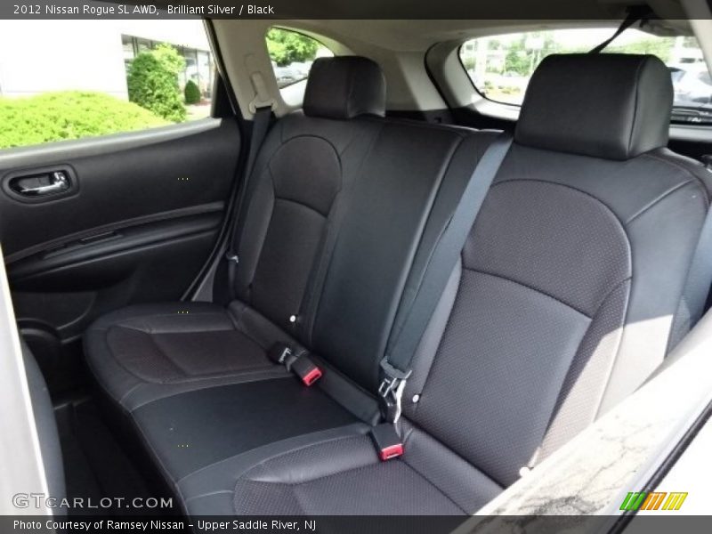 Brilliant Silver / Black 2012 Nissan Rogue SL AWD
