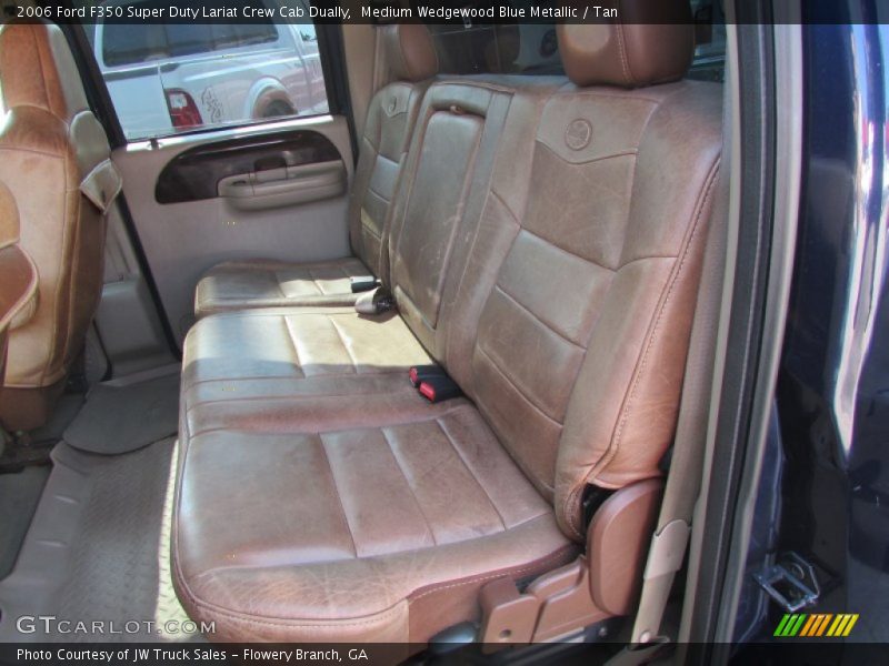 Medium Wedgewood Blue Metallic / Tan 2006 Ford F350 Super Duty Lariat Crew Cab Dually