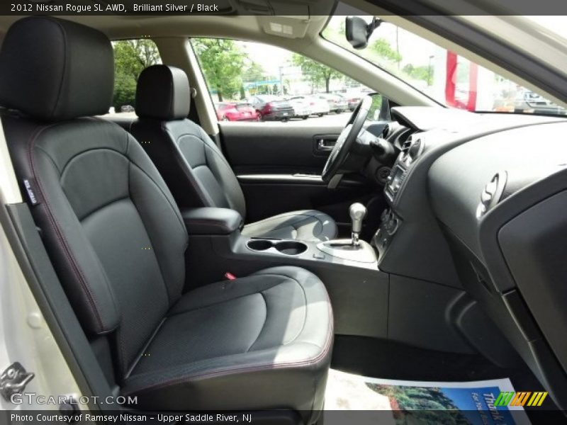 Brilliant Silver / Black 2012 Nissan Rogue SL AWD
