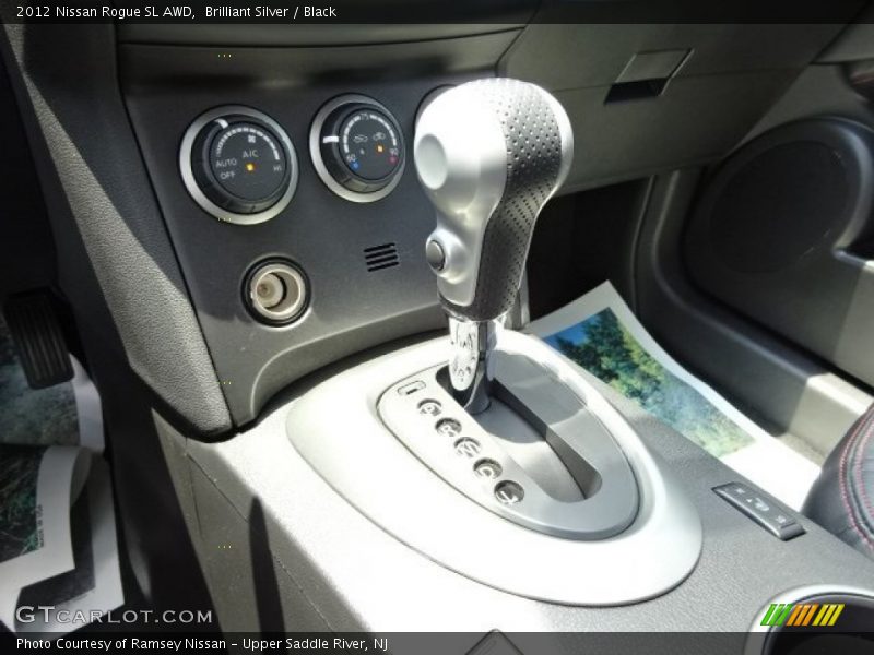 Brilliant Silver / Black 2012 Nissan Rogue SL AWD