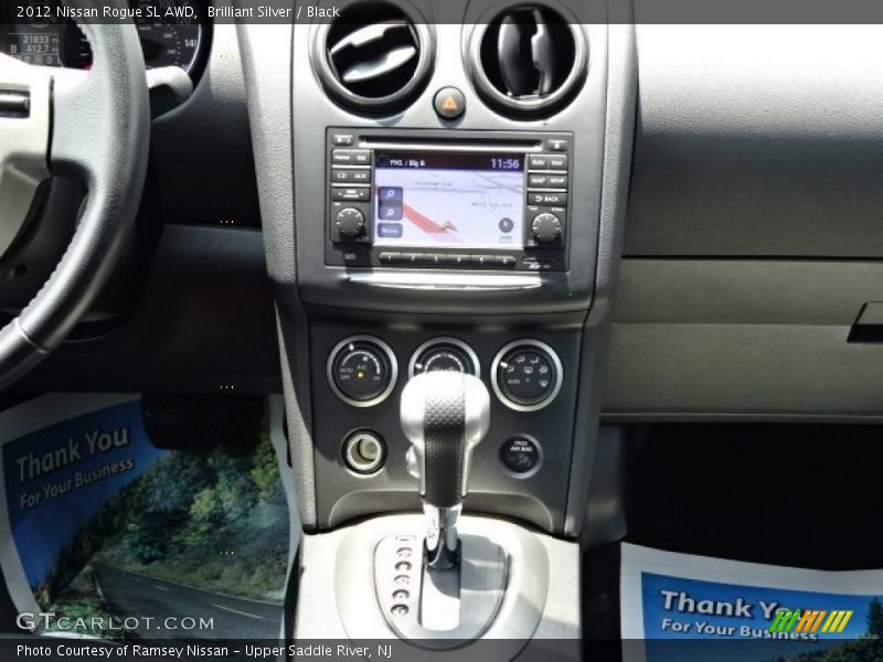 Brilliant Silver / Black 2012 Nissan Rogue SL AWD