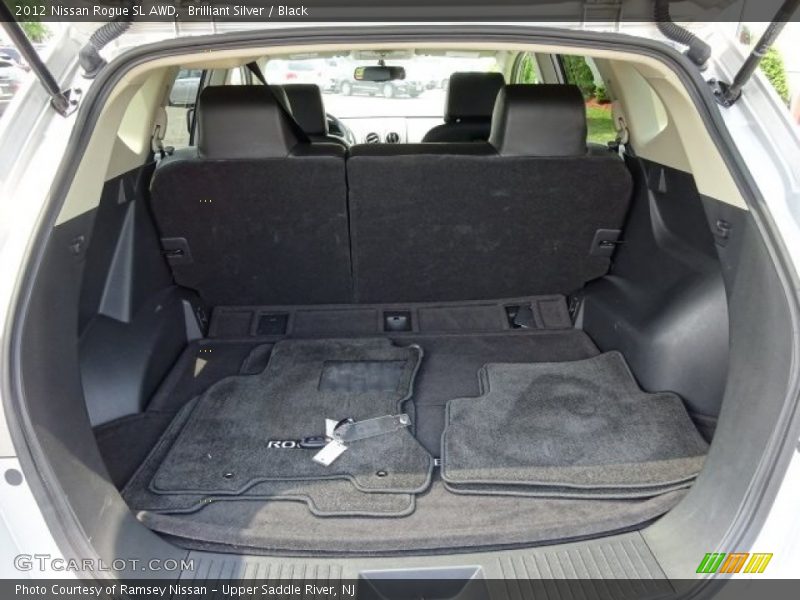 Brilliant Silver / Black 2012 Nissan Rogue SL AWD