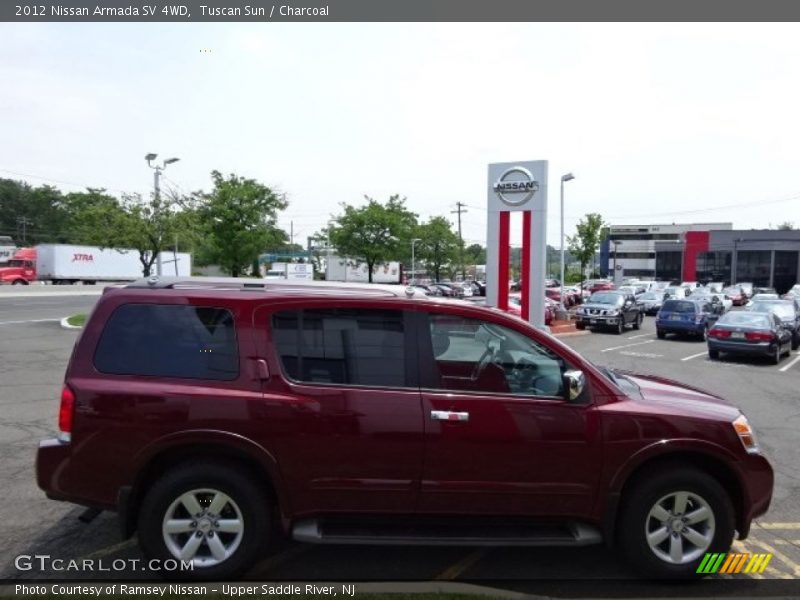Tuscan Sun / Charcoal 2012 Nissan Armada SV 4WD