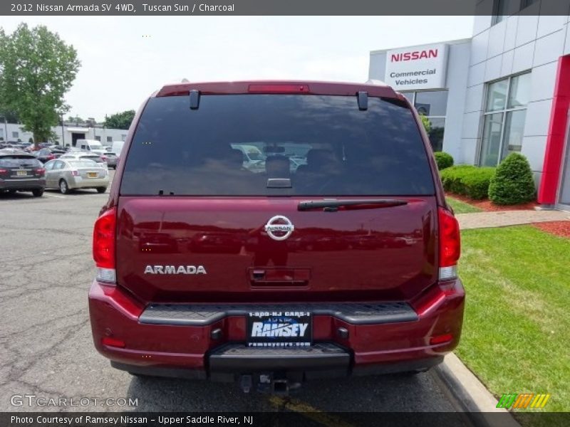Tuscan Sun / Charcoal 2012 Nissan Armada SV 4WD
