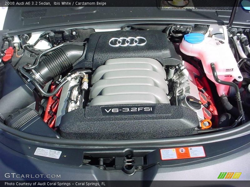 Ibis White / Cardamom Beige 2008 Audi A6 3.2 Sedan