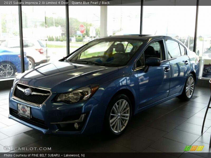 Quartz Blue Pearl / Black 2015 Subaru Impreza 2.0i Limited 4 Door