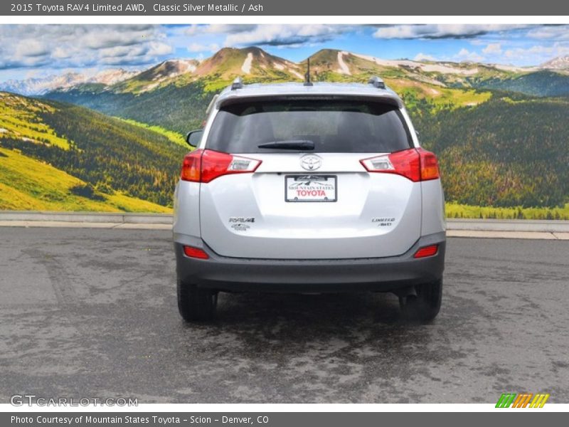 Classic Silver Metallic / Ash 2015 Toyota RAV4 Limited AWD