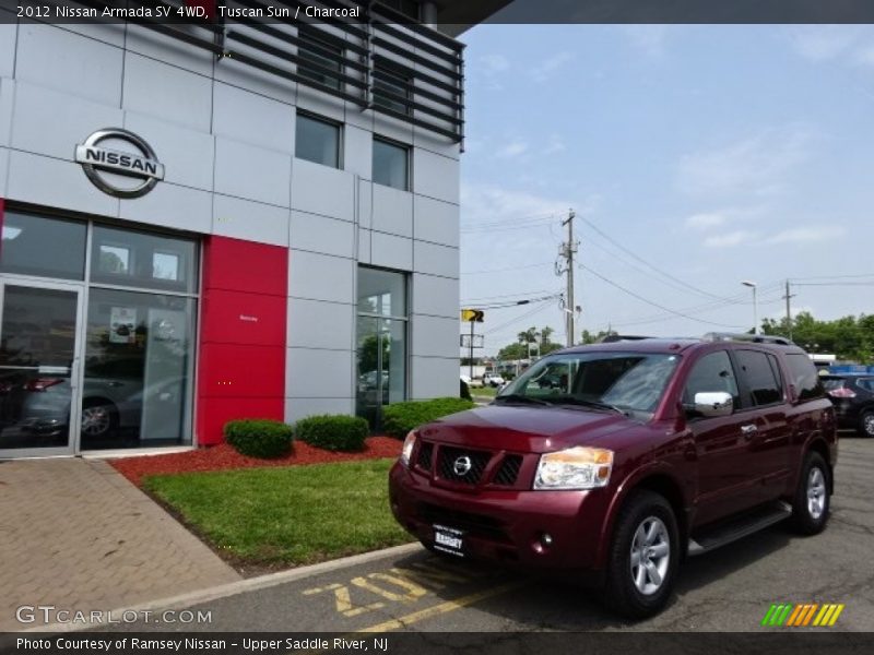 Tuscan Sun / Charcoal 2012 Nissan Armada SV 4WD