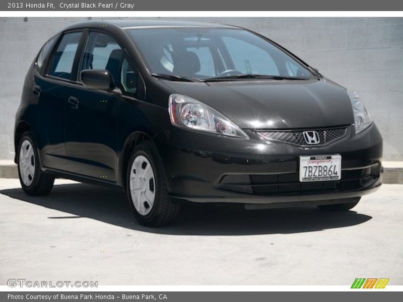 Crystal Black Pearl / Gray 2013 Honda Fit