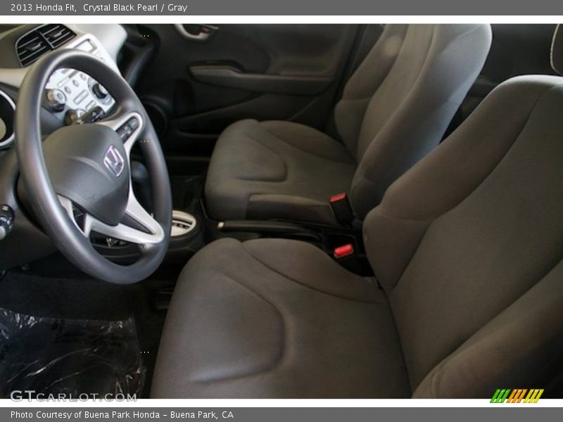 Crystal Black Pearl / Gray 2013 Honda Fit