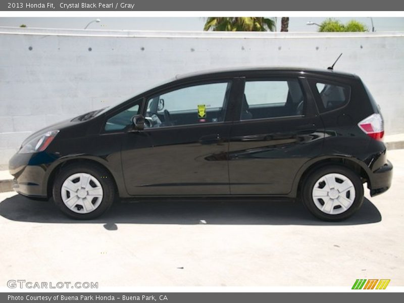 Crystal Black Pearl / Gray 2013 Honda Fit