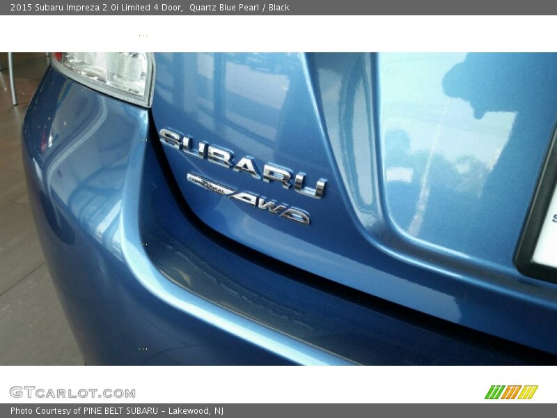 Quartz Blue Pearl / Black 2015 Subaru Impreza 2.0i Limited 4 Door