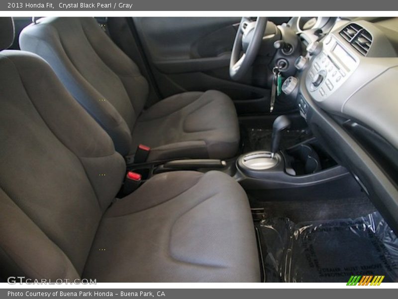 Crystal Black Pearl / Gray 2013 Honda Fit