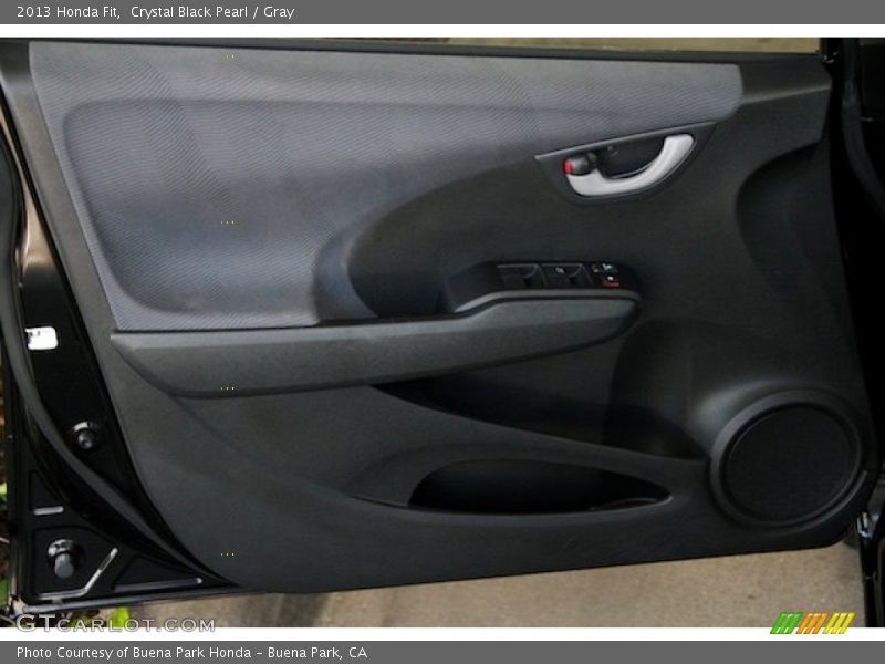 Crystal Black Pearl / Gray 2013 Honda Fit