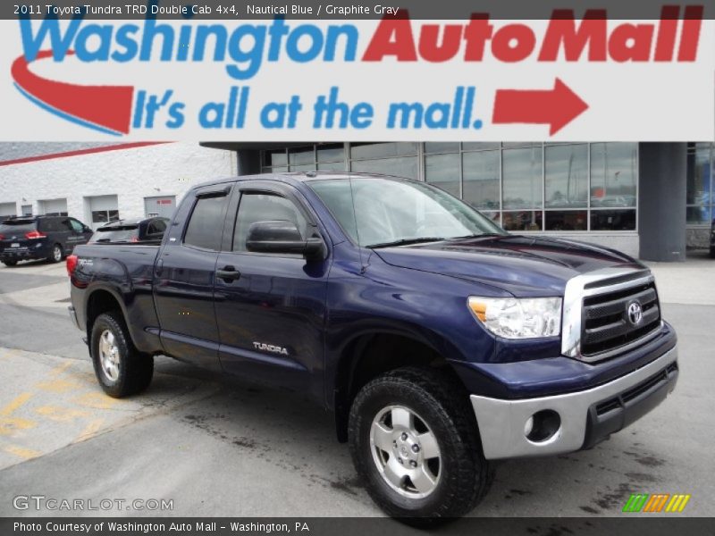 Nautical Blue / Graphite Gray 2011 Toyota Tundra TRD Double Cab 4x4