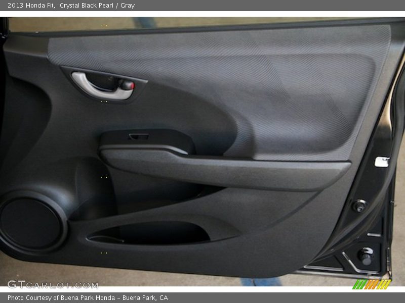 Crystal Black Pearl / Gray 2013 Honda Fit