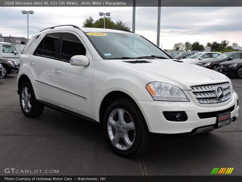 Arctic White / Macadamia 2008 Mercedes-Benz ML 320 CDI 4Matic