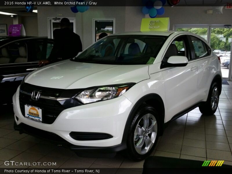 White Orchid Pearl / Gray 2016 Honda HR-V LX AWD
