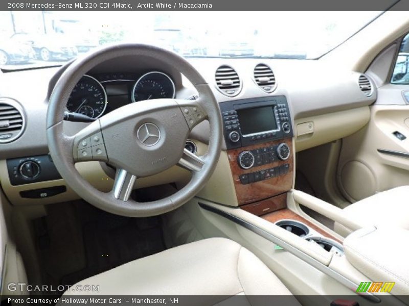 Arctic White / Macadamia 2008 Mercedes-Benz ML 320 CDI 4Matic