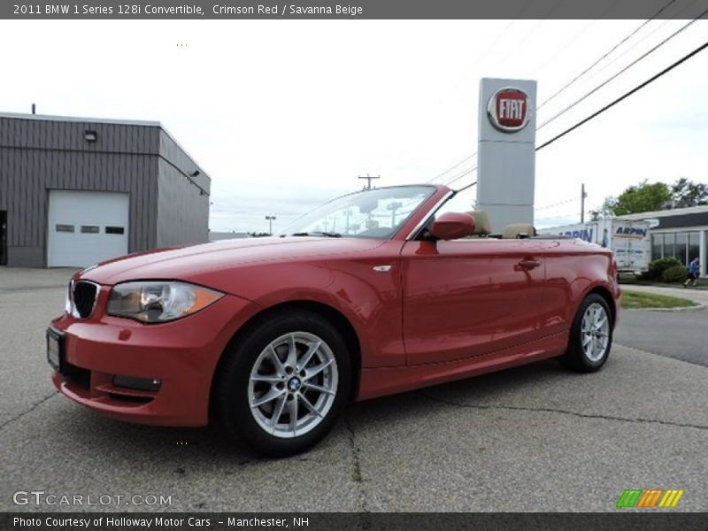 Crimson Red / Savanna Beige 2011 BMW 1 Series 128i Convertible