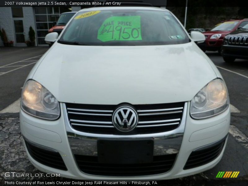 Campanella White / Art Gray 2007 Volkswagen Jetta 2.5 Sedan