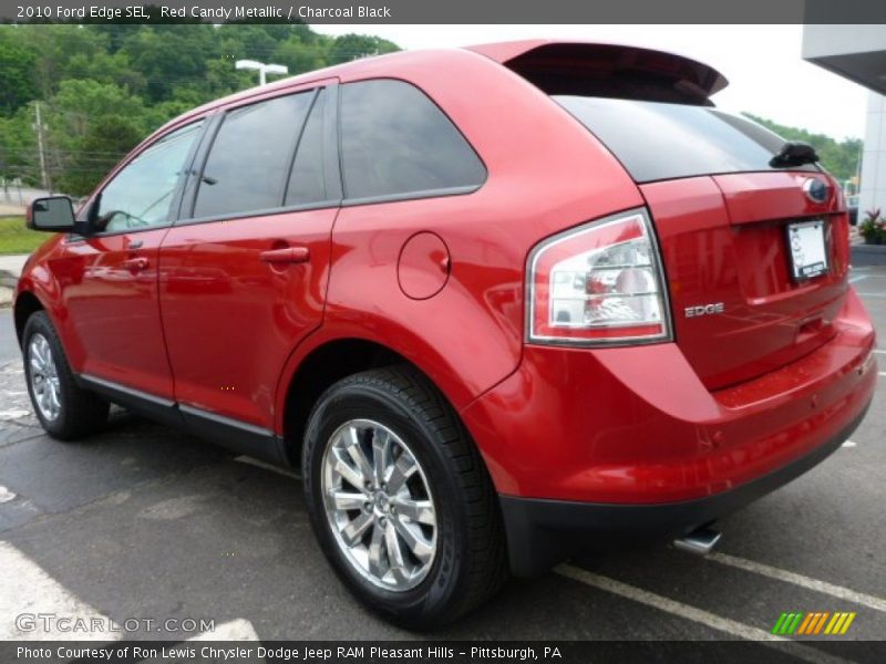 Red Candy Metallic / Charcoal Black 2010 Ford Edge SEL