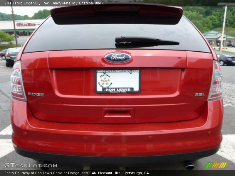 Red Candy Metallic / Charcoal Black 2010 Ford Edge SEL