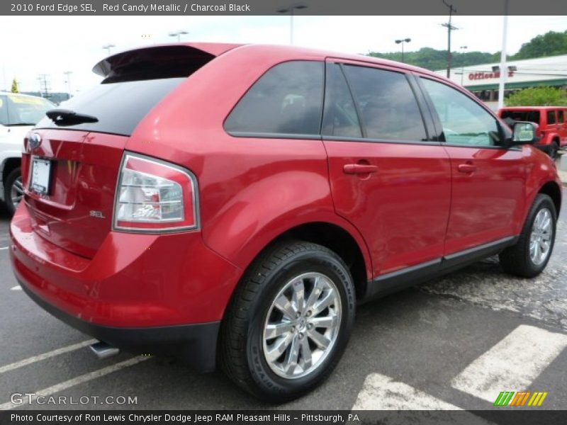 Red Candy Metallic / Charcoal Black 2010 Ford Edge SEL