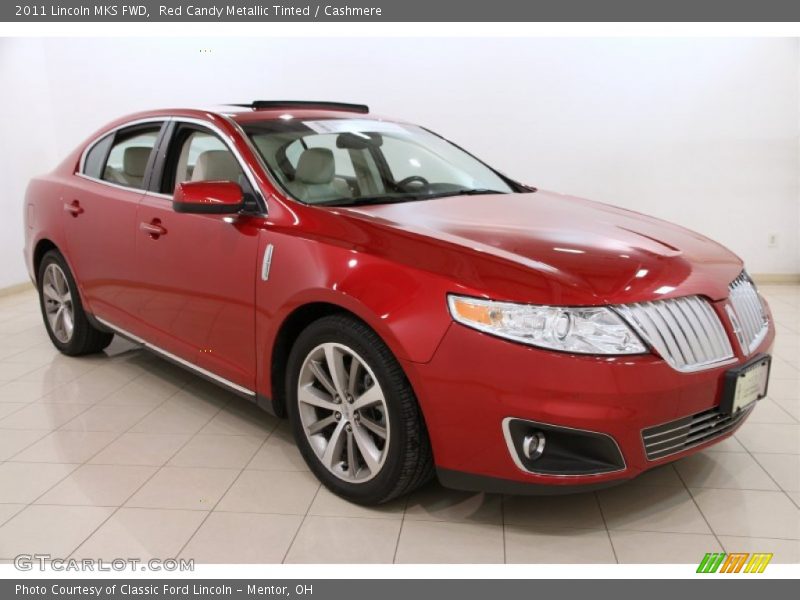 Red Candy Metallic Tinted / Cashmere 2011 Lincoln MKS FWD