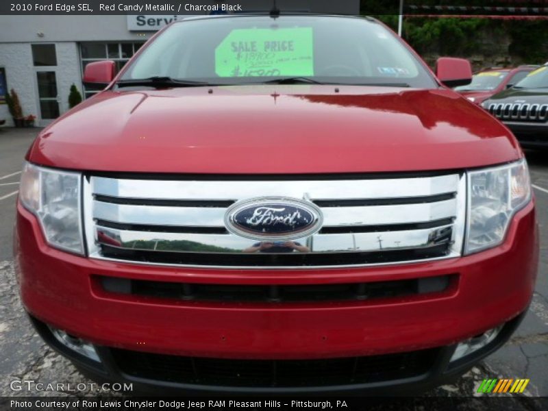 Red Candy Metallic / Charcoal Black 2010 Ford Edge SEL