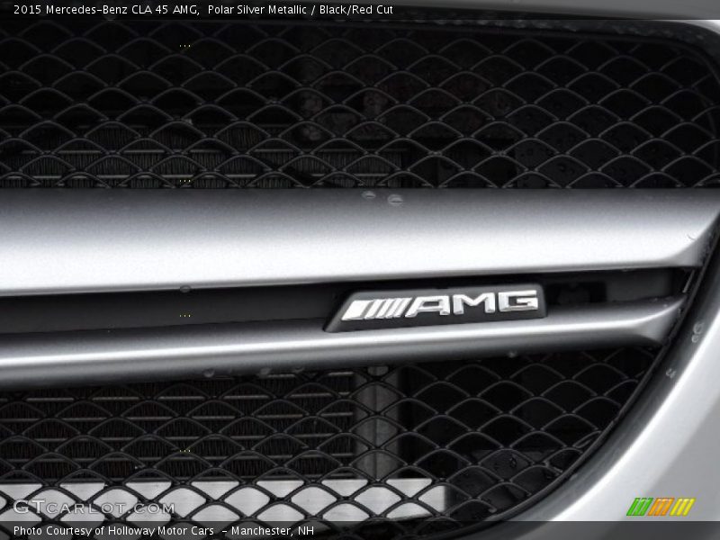 Polar Silver Metallic / Black/Red Cut 2015 Mercedes-Benz CLA 45 AMG