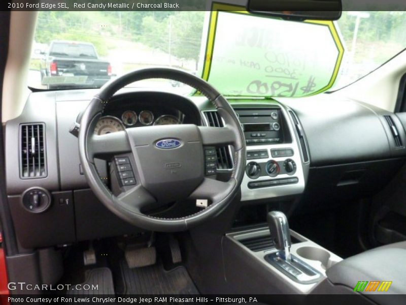 Red Candy Metallic / Charcoal Black 2010 Ford Edge SEL