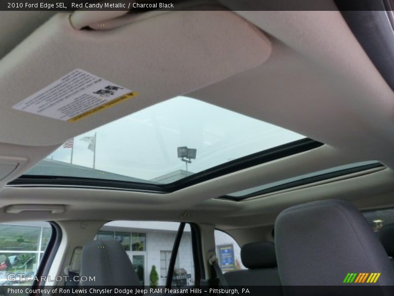 Red Candy Metallic / Charcoal Black 2010 Ford Edge SEL