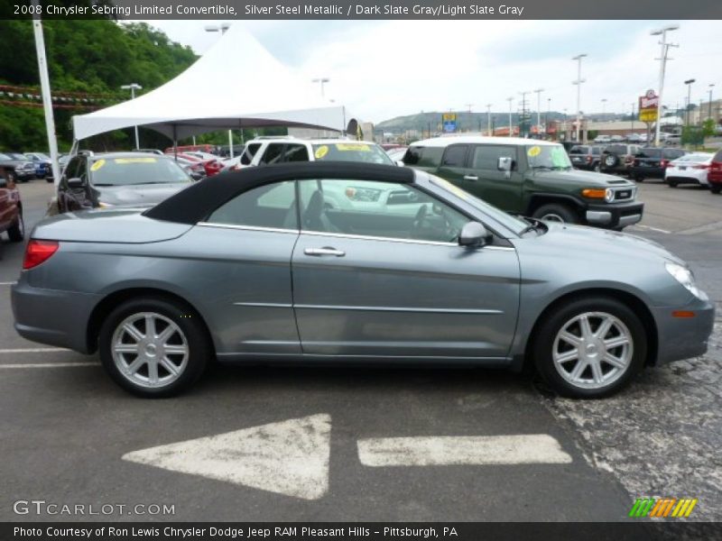 Silver Steel Metallic / Dark Slate Gray/Light Slate Gray 2008 Chrysler Sebring Limited Convertible