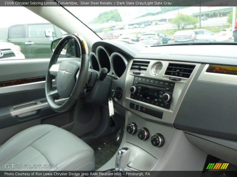 Silver Steel Metallic / Dark Slate Gray/Light Slate Gray 2008 Chrysler Sebring Limited Convertible