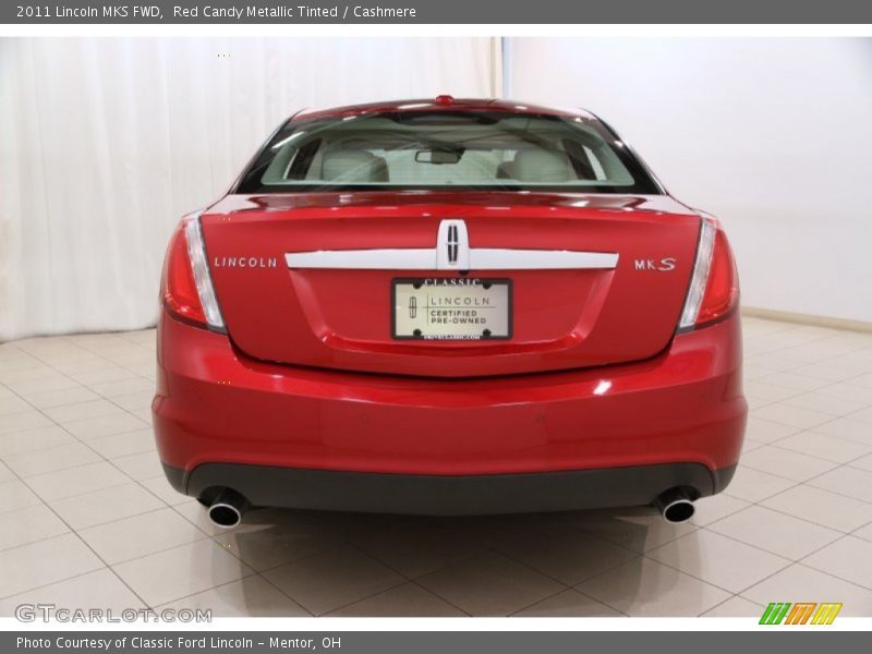 Red Candy Metallic Tinted / Cashmere 2011 Lincoln MKS FWD