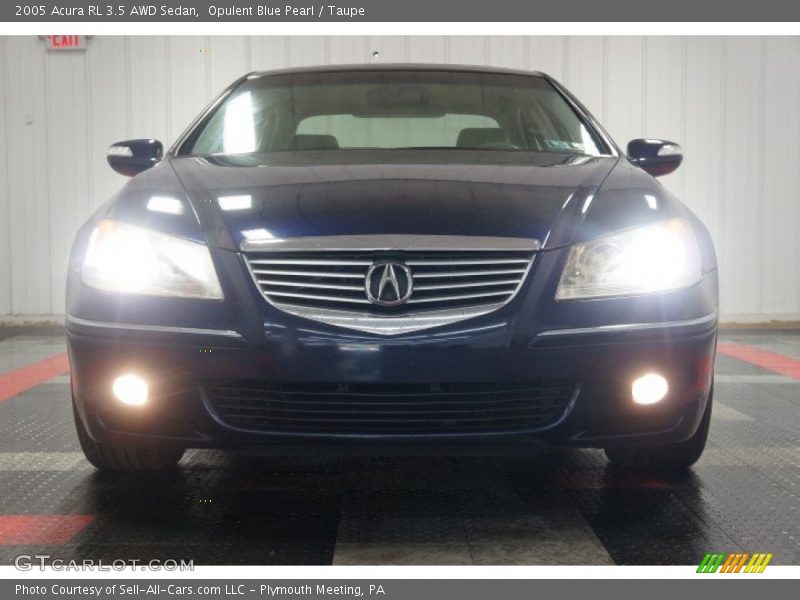 Opulent Blue Pearl / Taupe 2005 Acura RL 3.5 AWD Sedan
