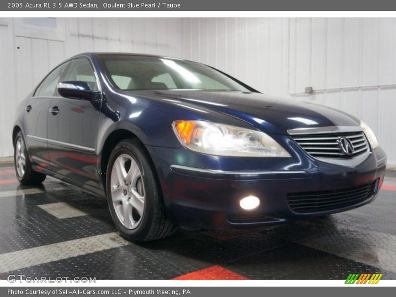 Opulent Blue Pearl / Taupe 2005 Acura RL 3.5 AWD Sedan