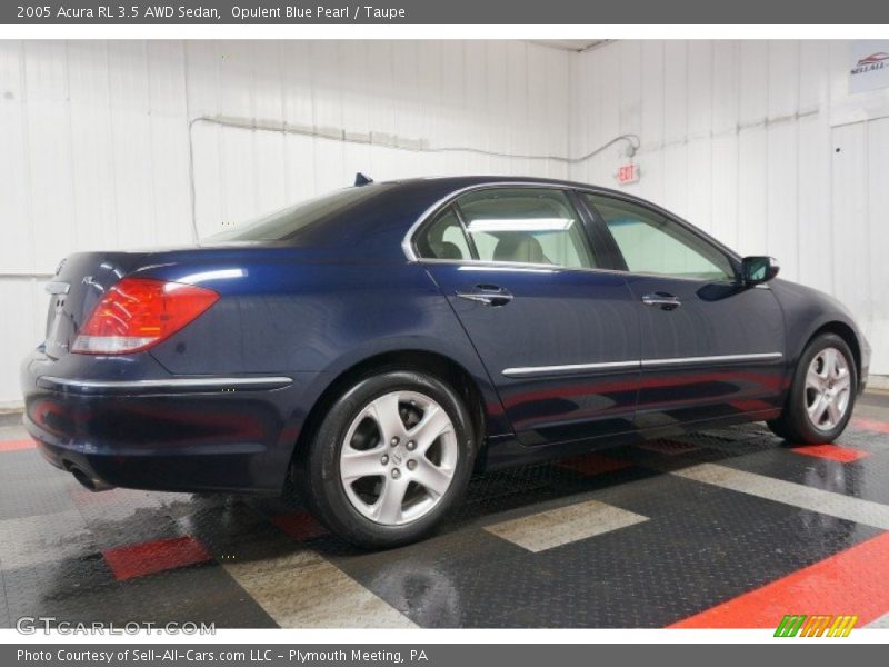 Opulent Blue Pearl / Taupe 2005 Acura RL 3.5 AWD Sedan