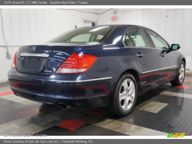 Opulent Blue Pearl / Taupe 2005 Acura RL 3.5 AWD Sedan