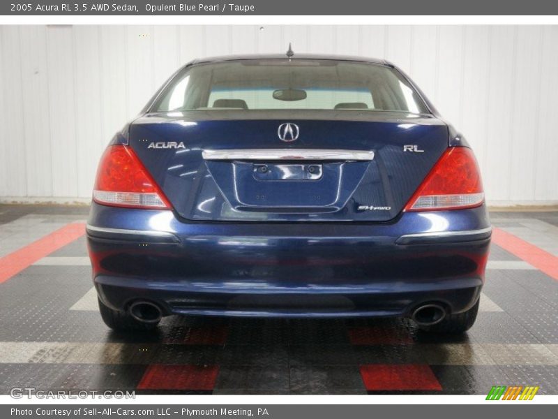 Opulent Blue Pearl / Taupe 2005 Acura RL 3.5 AWD Sedan