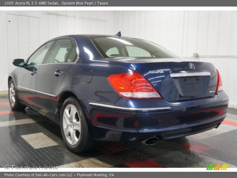 Opulent Blue Pearl / Taupe 2005 Acura RL 3.5 AWD Sedan