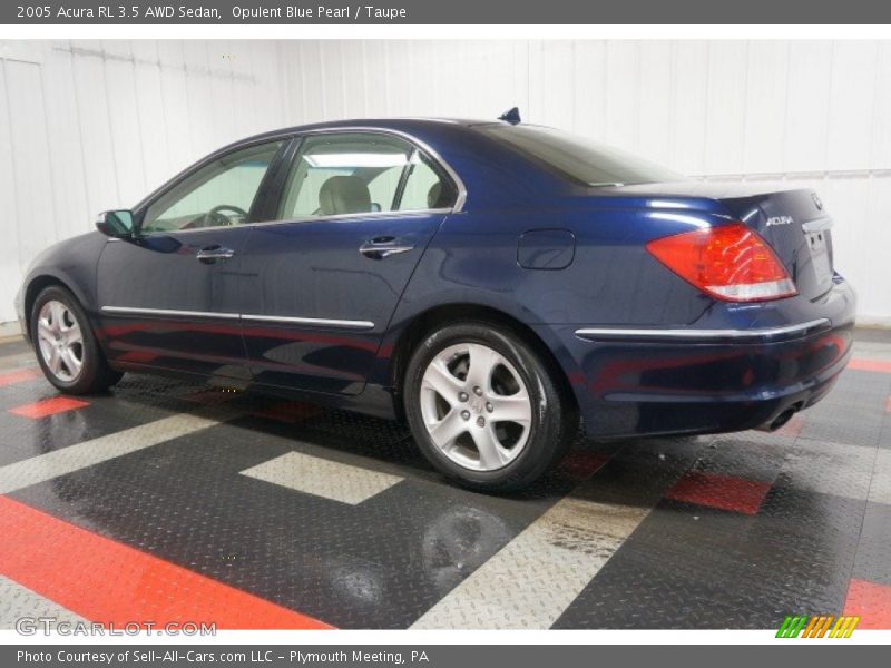 Opulent Blue Pearl / Taupe 2005 Acura RL 3.5 AWD Sedan