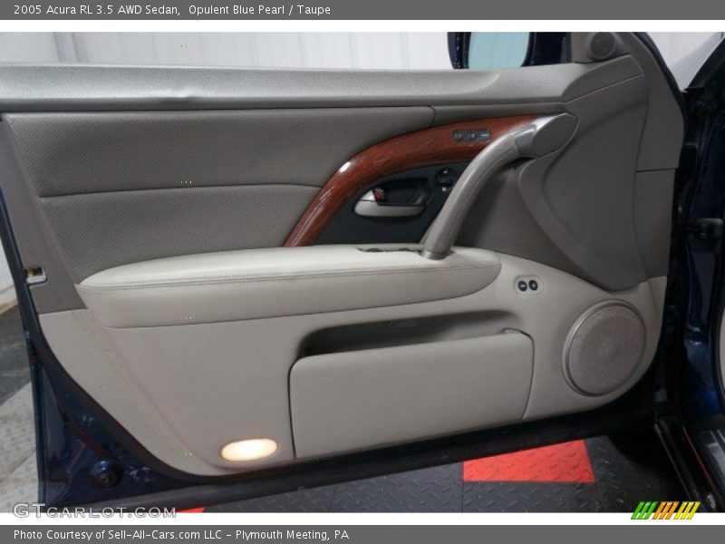 Opulent Blue Pearl / Taupe 2005 Acura RL 3.5 AWD Sedan