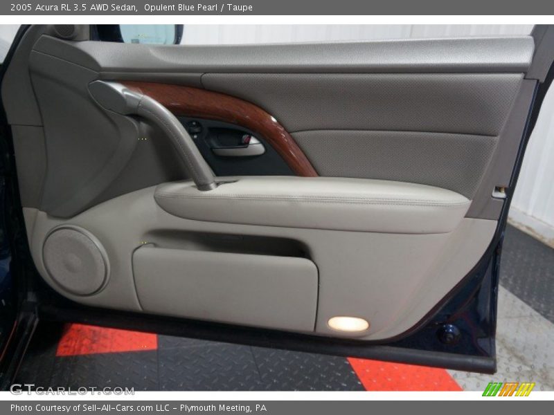 Opulent Blue Pearl / Taupe 2005 Acura RL 3.5 AWD Sedan