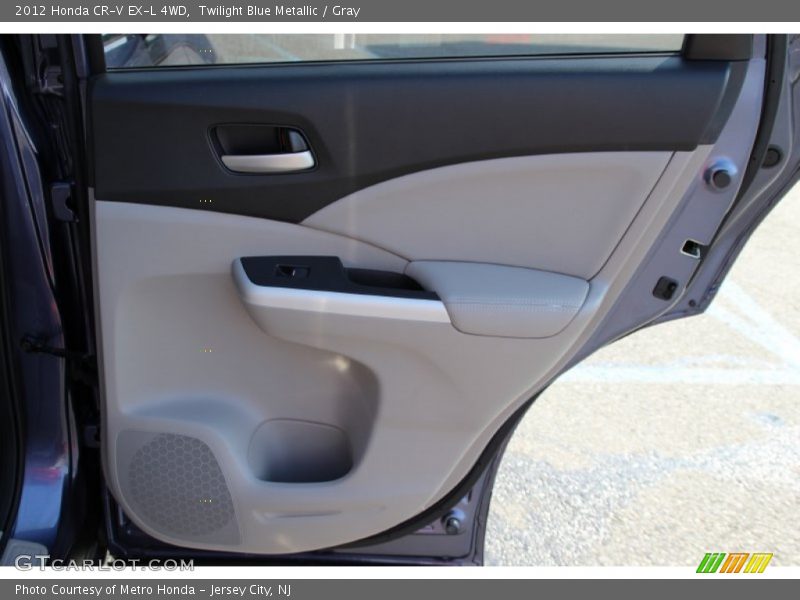 Twilight Blue Metallic / Gray 2012 Honda CR-V EX-L 4WD